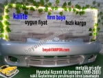 Hyundai Accent ön tampon-1999/2001- sıfır - GRİ- boyaliTAMPON.COM